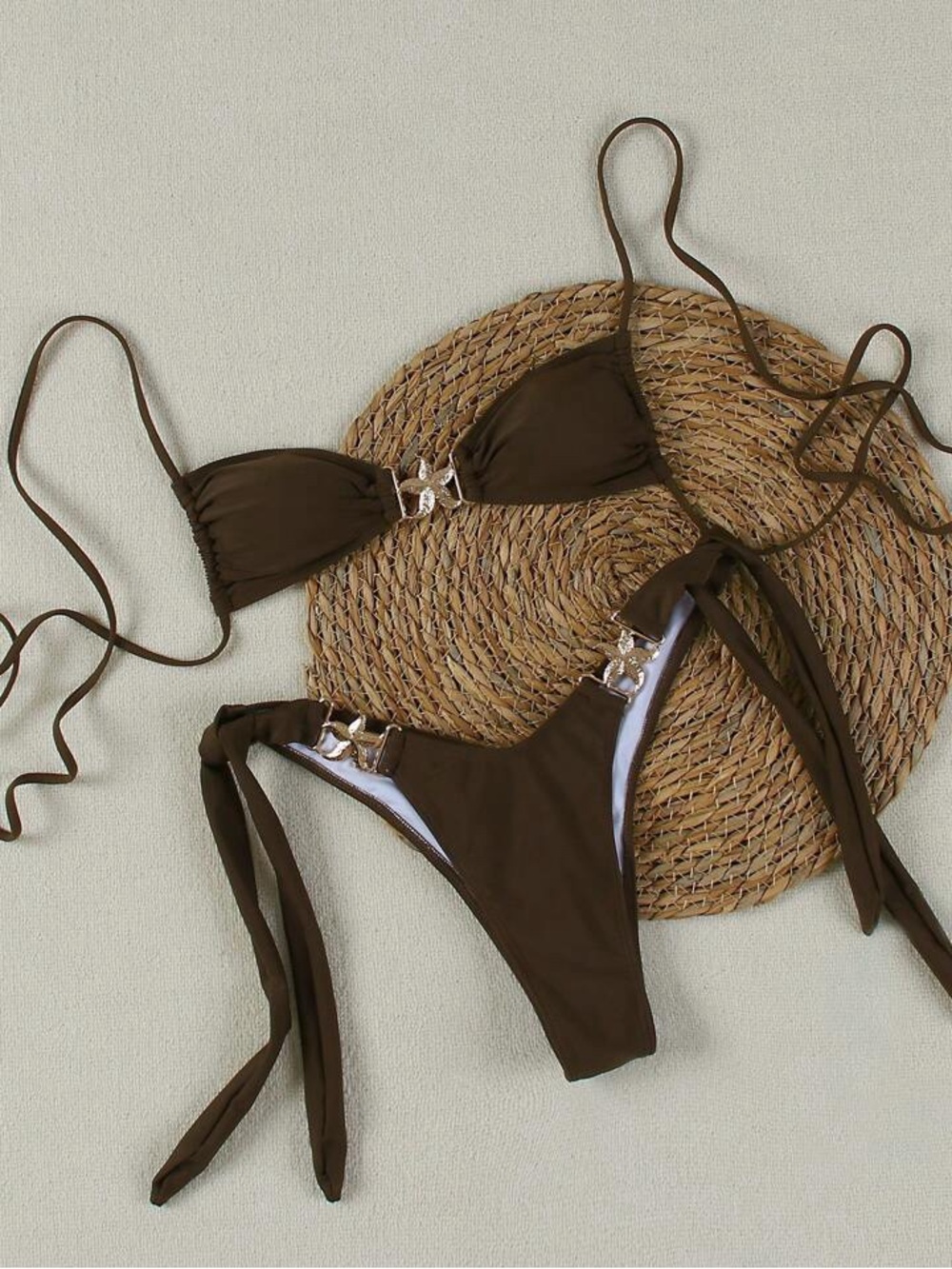 SHEIN brown bikini